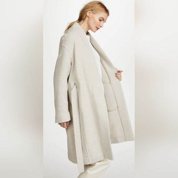 Vince Belted Wool Blend Coat - Picture 6 of 9